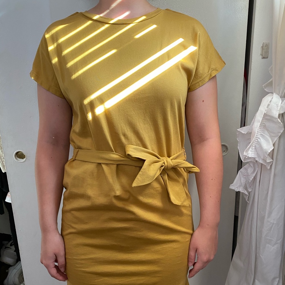 Yellow T-shirt Dress